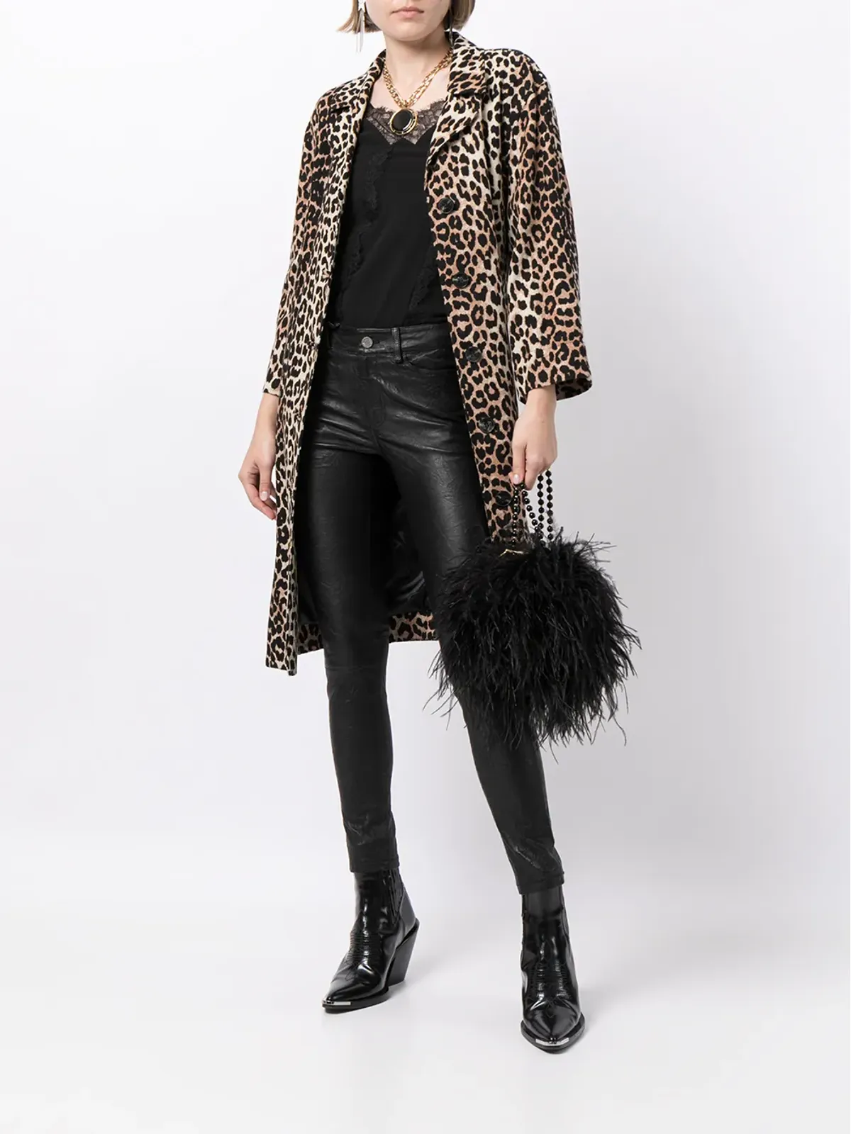 Zadig&Voltaire ラムスキン・スキニーパンツ - 画像2