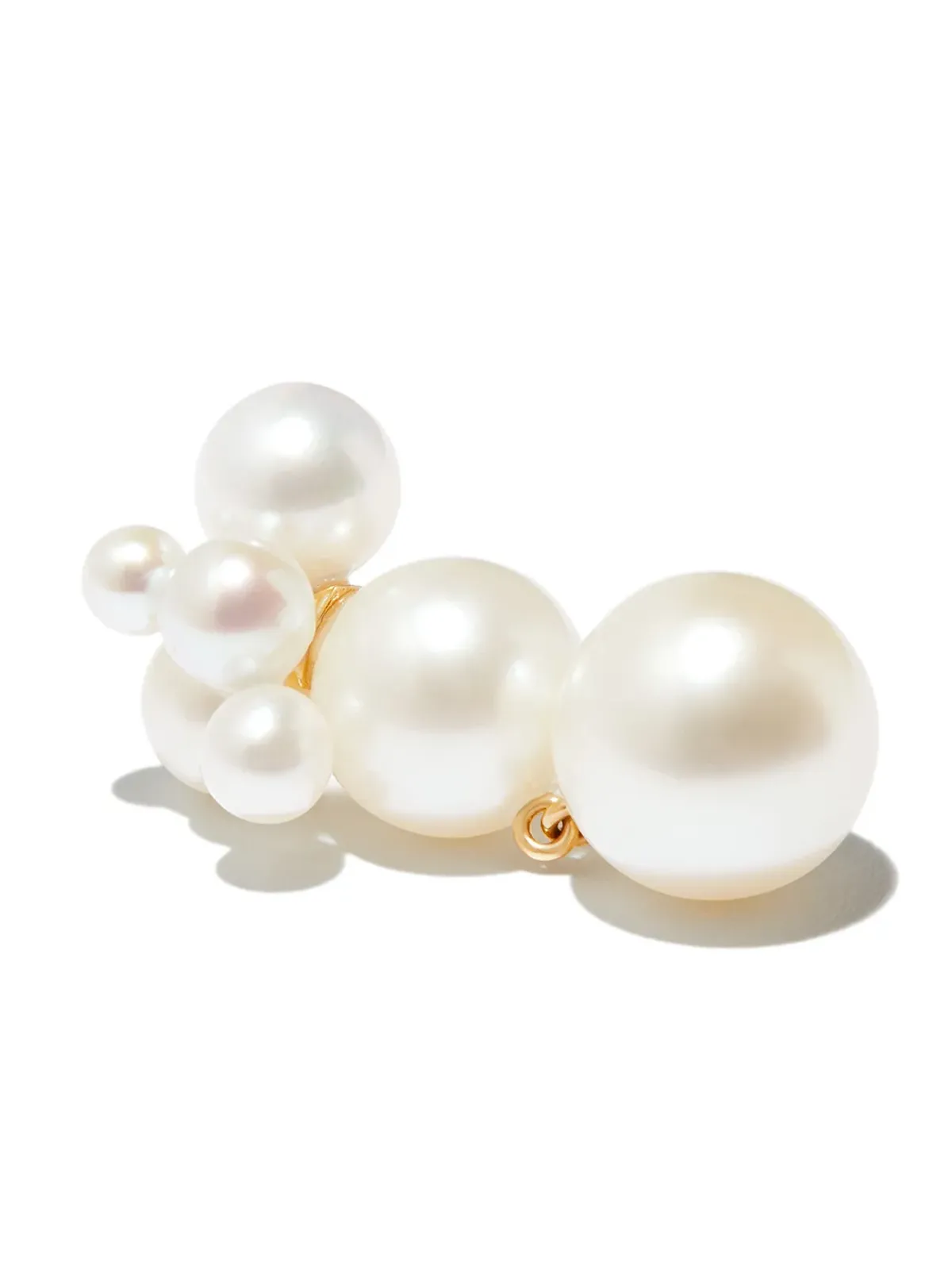 Sophie Bille Brahe 14kt イエローゴールド ビソウ パール イヤリング - 画像3