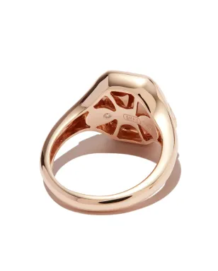 SHAY 18K ローズゴールド ジェミニ ダイヤモンド サインリング - ピンク - サムネイル3