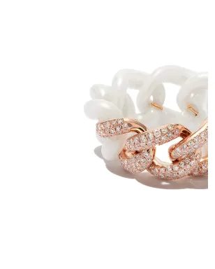 SHAY 18K ローズゴールド ミディアムリンク ダイヤモンド リング - サムネイル2