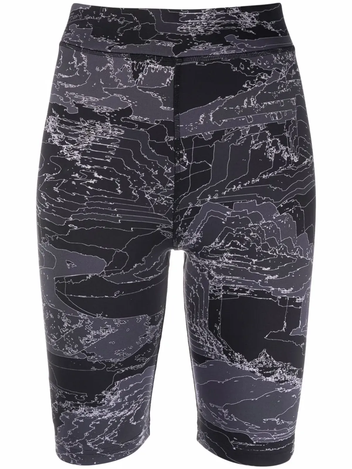MCQ ハイライズフィット サイクリングショーツ ブラック - 画像1