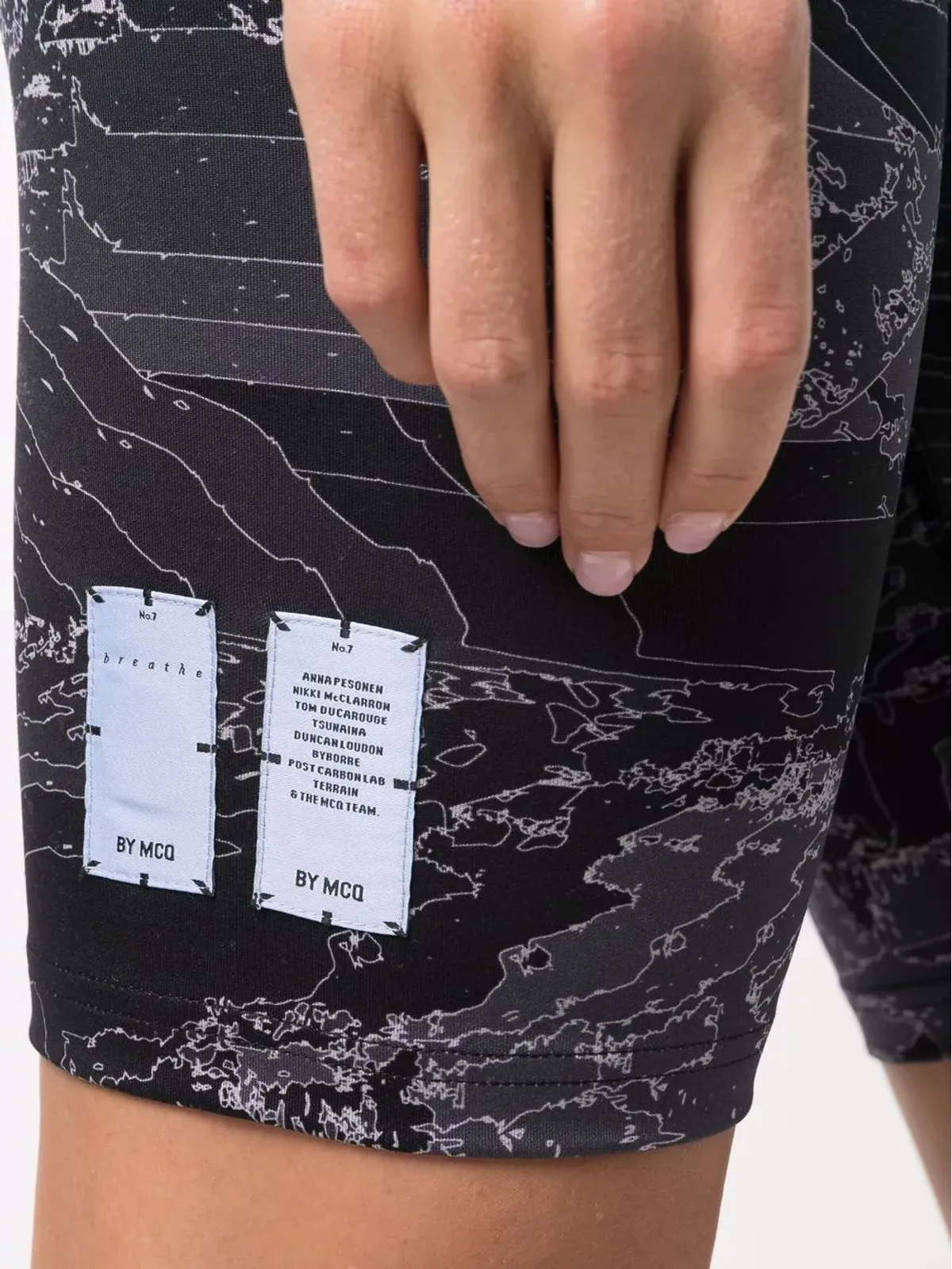 MCQ ハイライズフィット サイクリングショーツ ブラック - 画像5