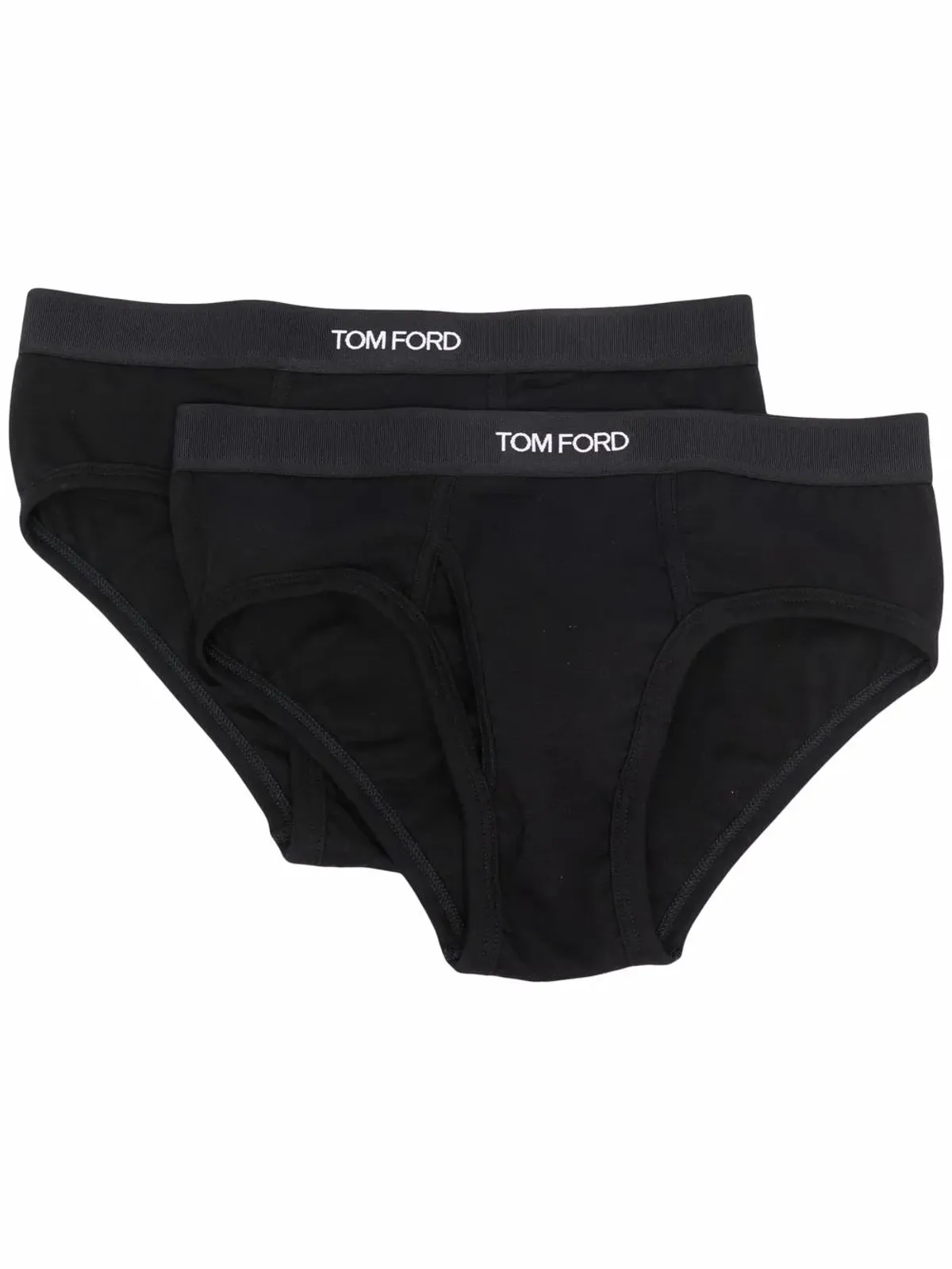 TOM FORD ロゴ入りウエストバンド ブリーフ 2枚組 - 画像1