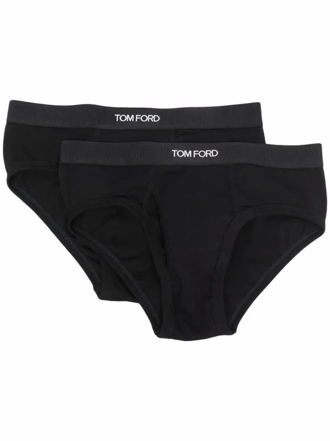TOM FORD TOM FORD ロゴ入りウエストバンド ブリーフ 2枚組の商品画像