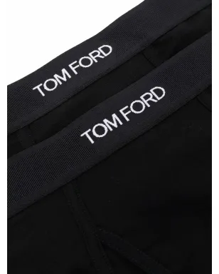 TOM FORD ロゴ入りウエストバンド ブリーフ 2枚組 - サムネイル4