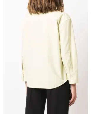 Jil Sander tailored cotton shirt - Green - サムネイル4