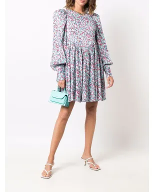ROTATE BIRGER CHRISTENSEN 花柄プリント長袖ミディドレス - サムネイル2