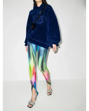 The Attico Jamie abstract-print leggings - Blue - サムネイル5