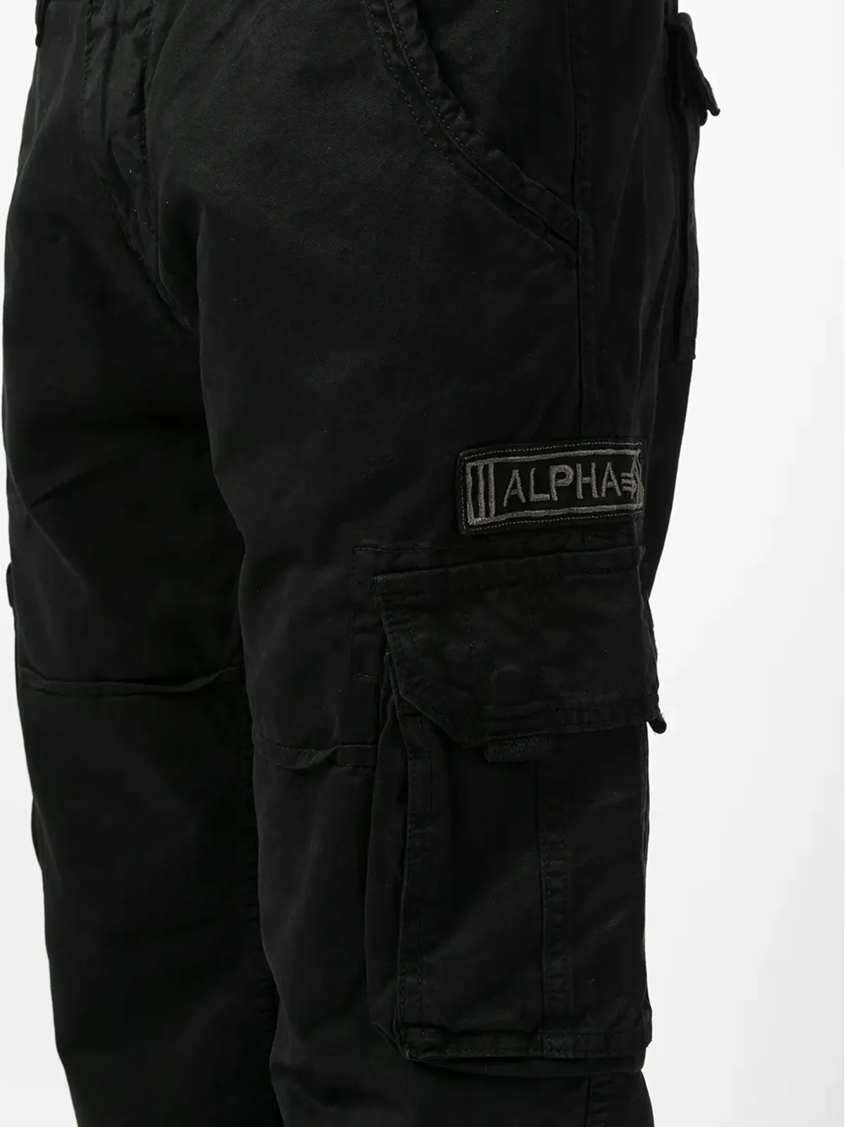 Alpha Industries ロゴディテール カーゴパンツ - ブラック - 画像5