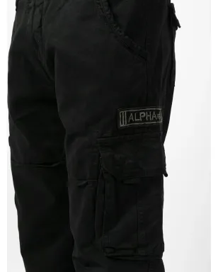 Alpha Industries ロゴディテール カーゴパンツ - ブラック - サムネイル5