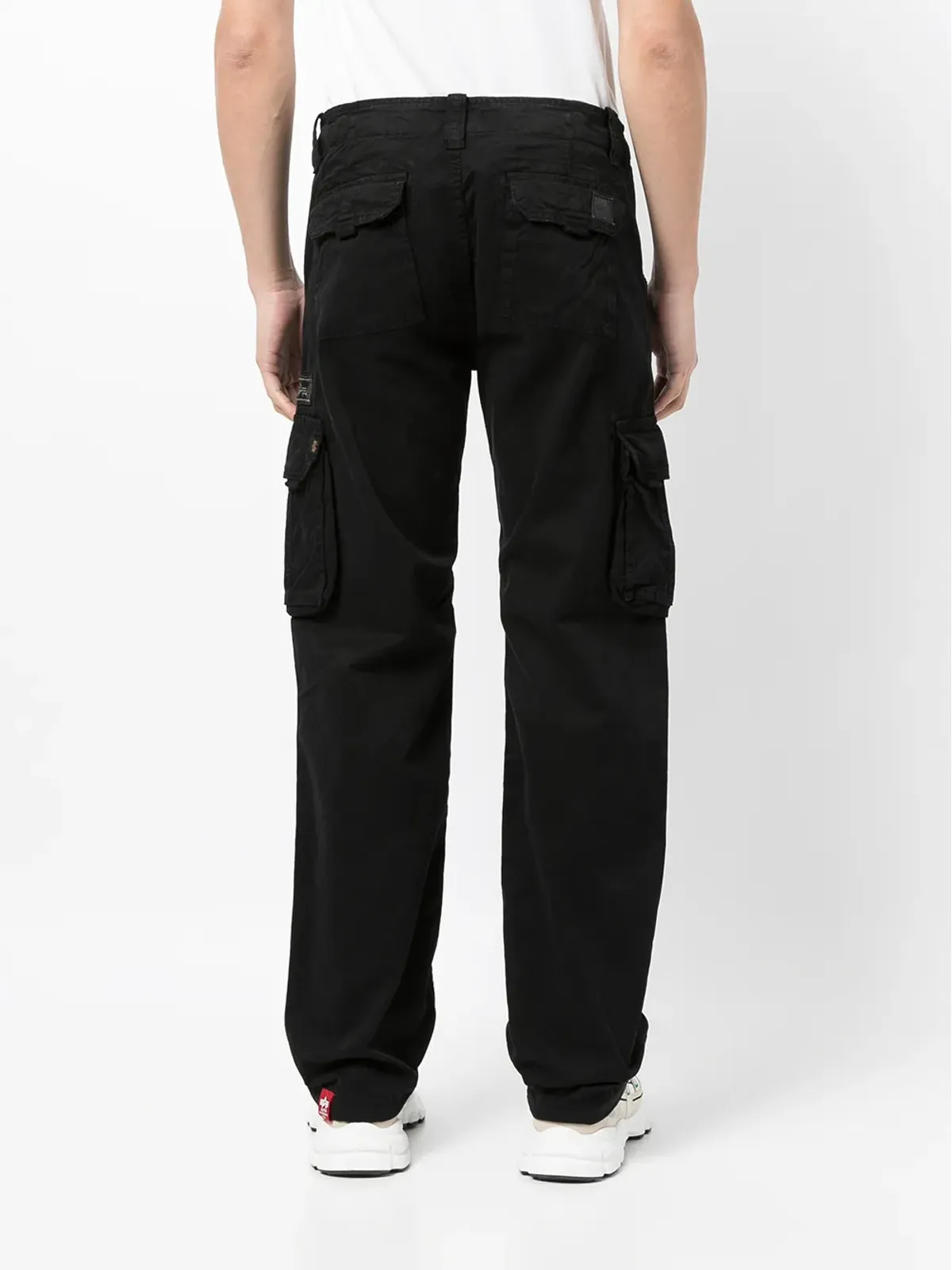 Alpha Industries ロゴディテール カーゴパンツ - ブラック - 画像4
