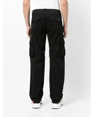 Alpha Industries ロゴディテール カーゴパンツ - ブラック - サムネイル4