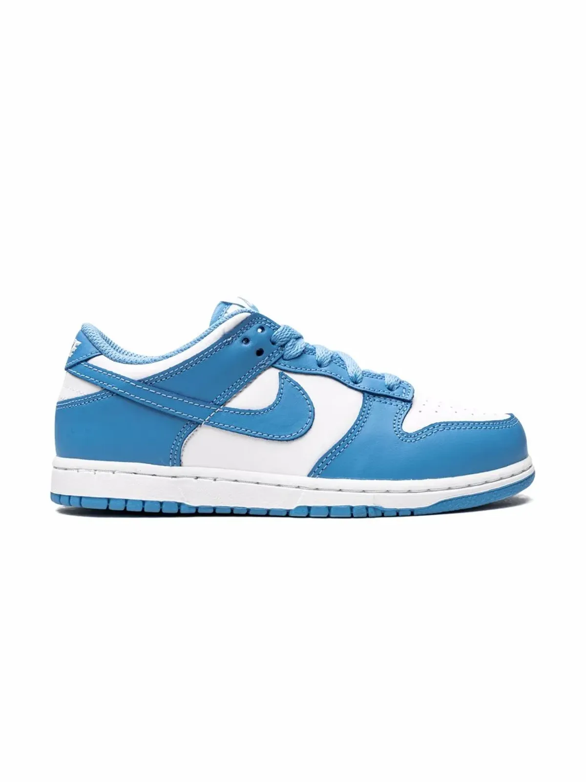 Nike Kids Dunk Low "UNC" sneakers - White - 画像2