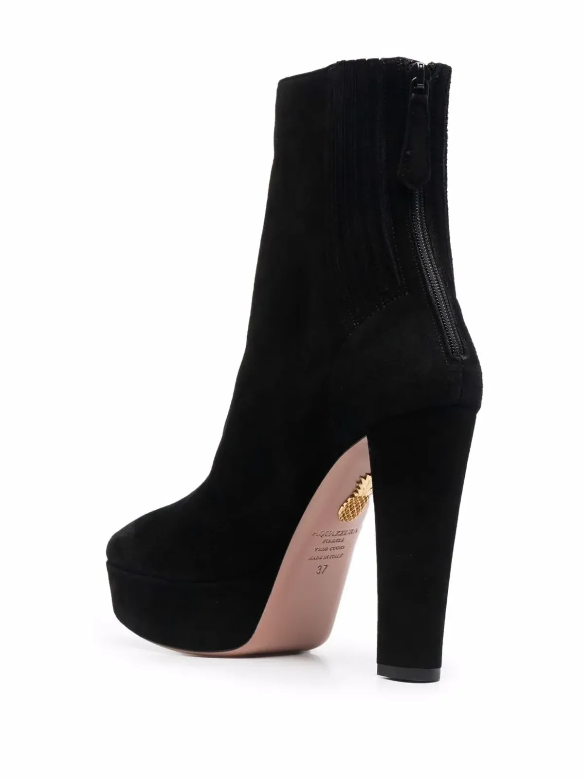 Aquazzura Sue ハイヒールブーツ ブラック - 画像3