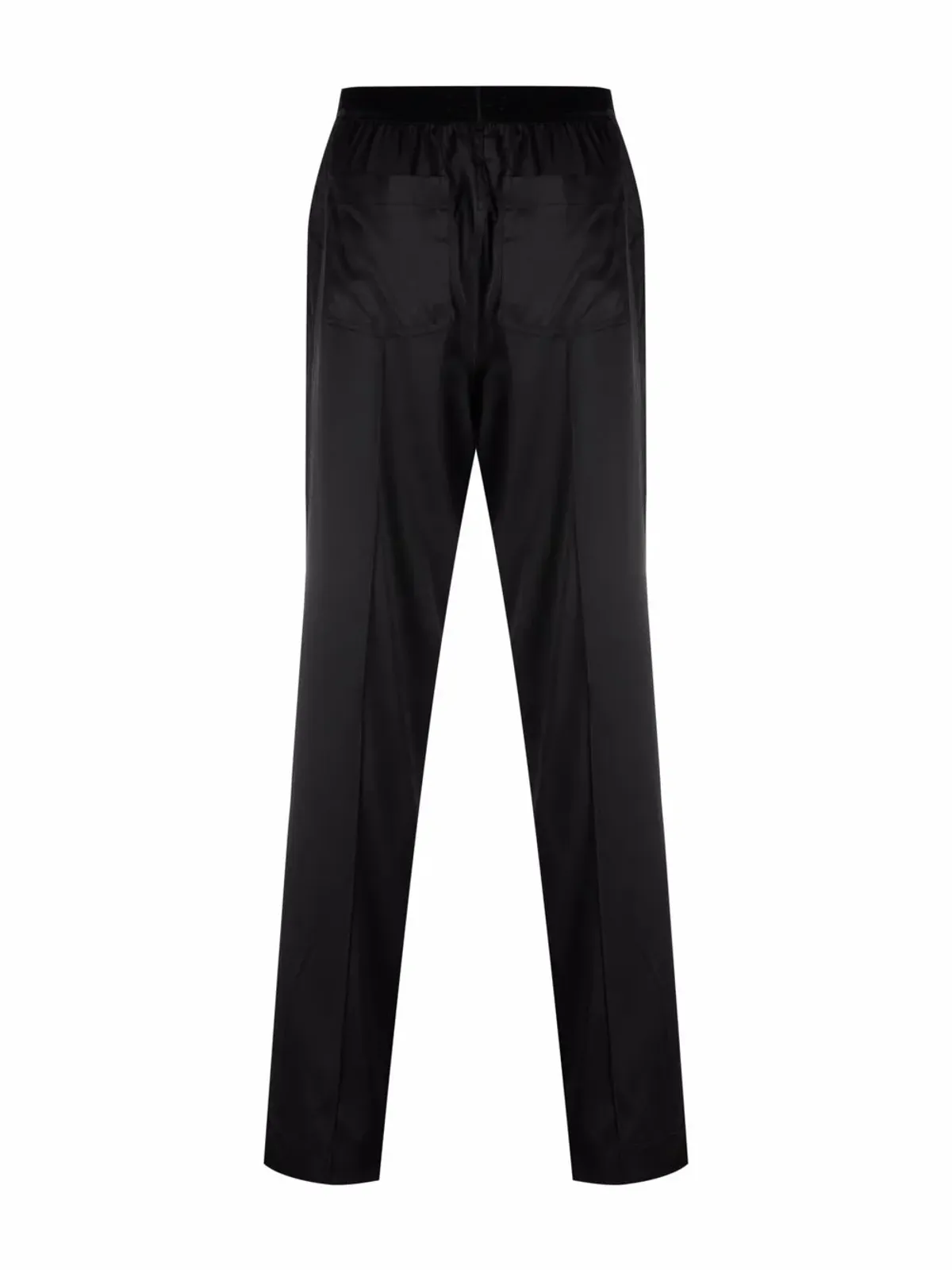 TOM FORD ロゴ入りウエストバンド シルク パジャマパンツ - ブラック - 画像2