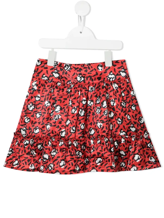 Marc Jacobs Kids Marc Jacobs Kids レオパード柄フレアスカートの商品画像
