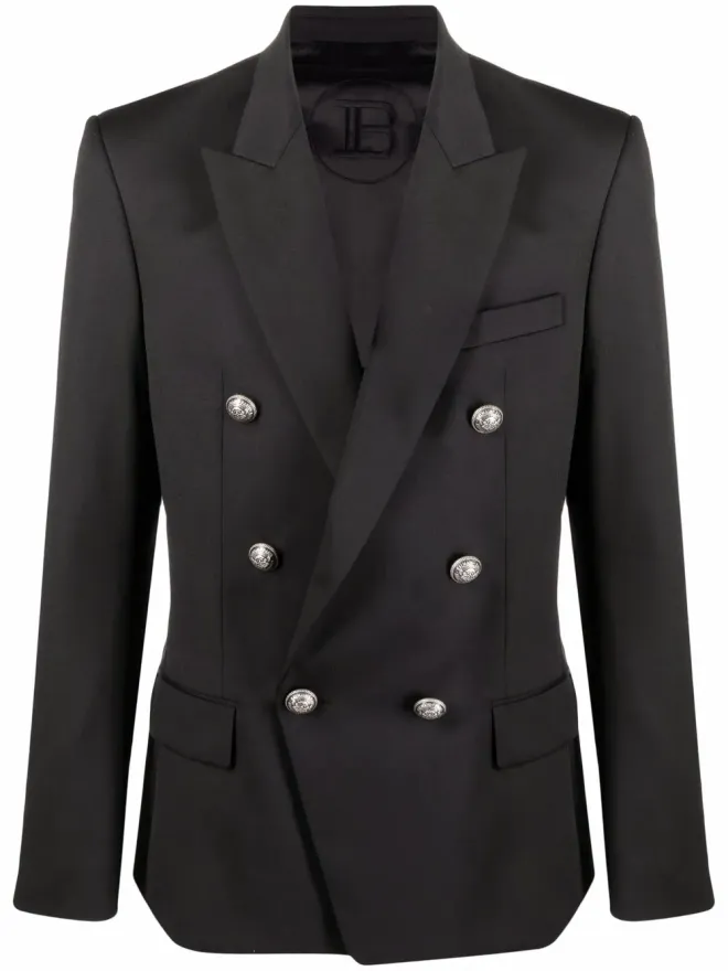 BALMAIN Balmain ダブルブレスト ウール ブレザーの商品画像