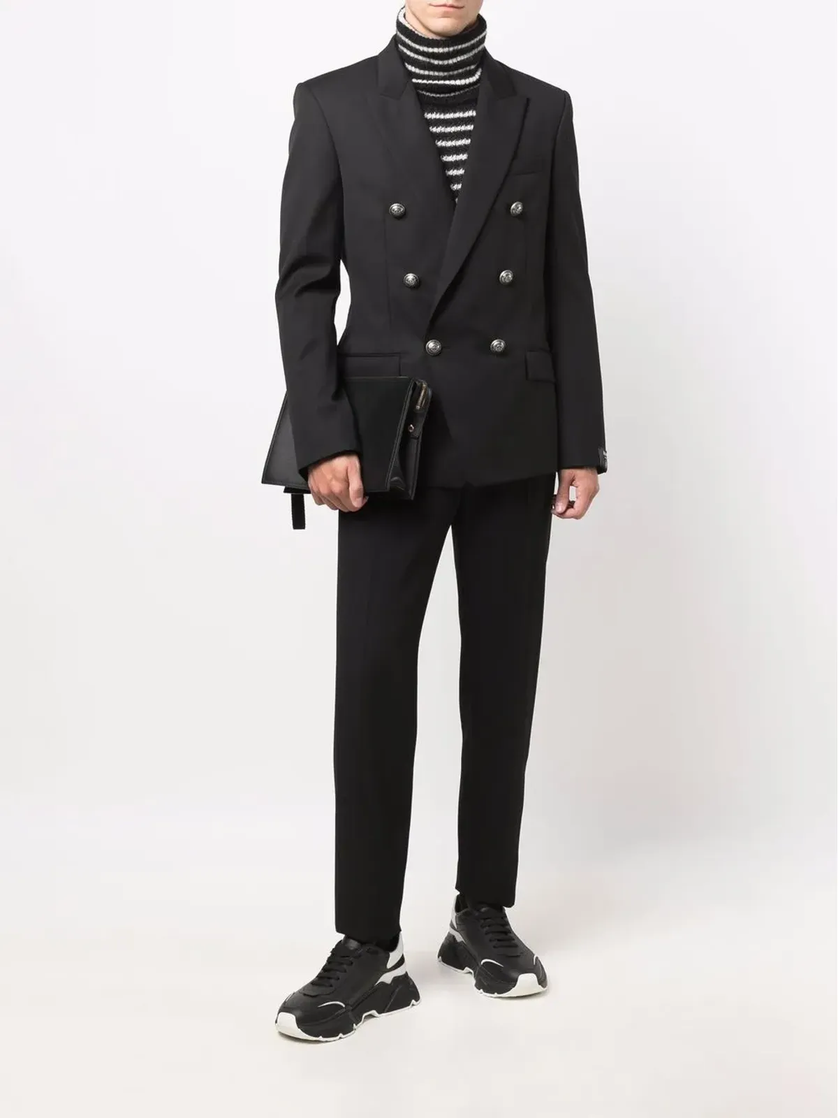 Balmain ダブルブレスト ウール ブレザー - 画像2