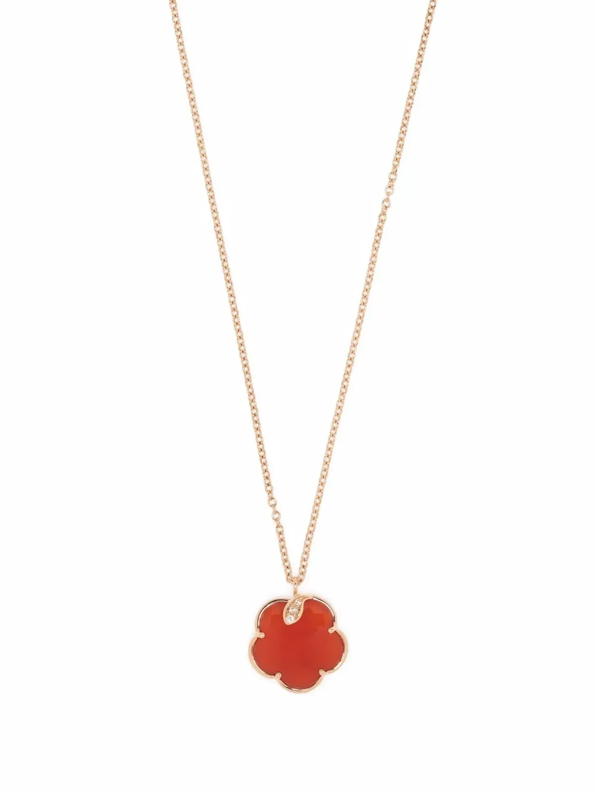 Pasquale Bruni 18kt ローズゴールド Petit Joli カーネリアンとダイヤモンド ネックレス - ピンク - 画像1