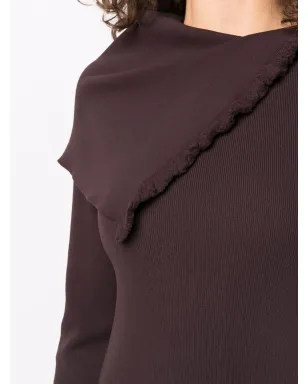 Jil Sander アシンメトリックカラー マキシドレス - サムネイル5