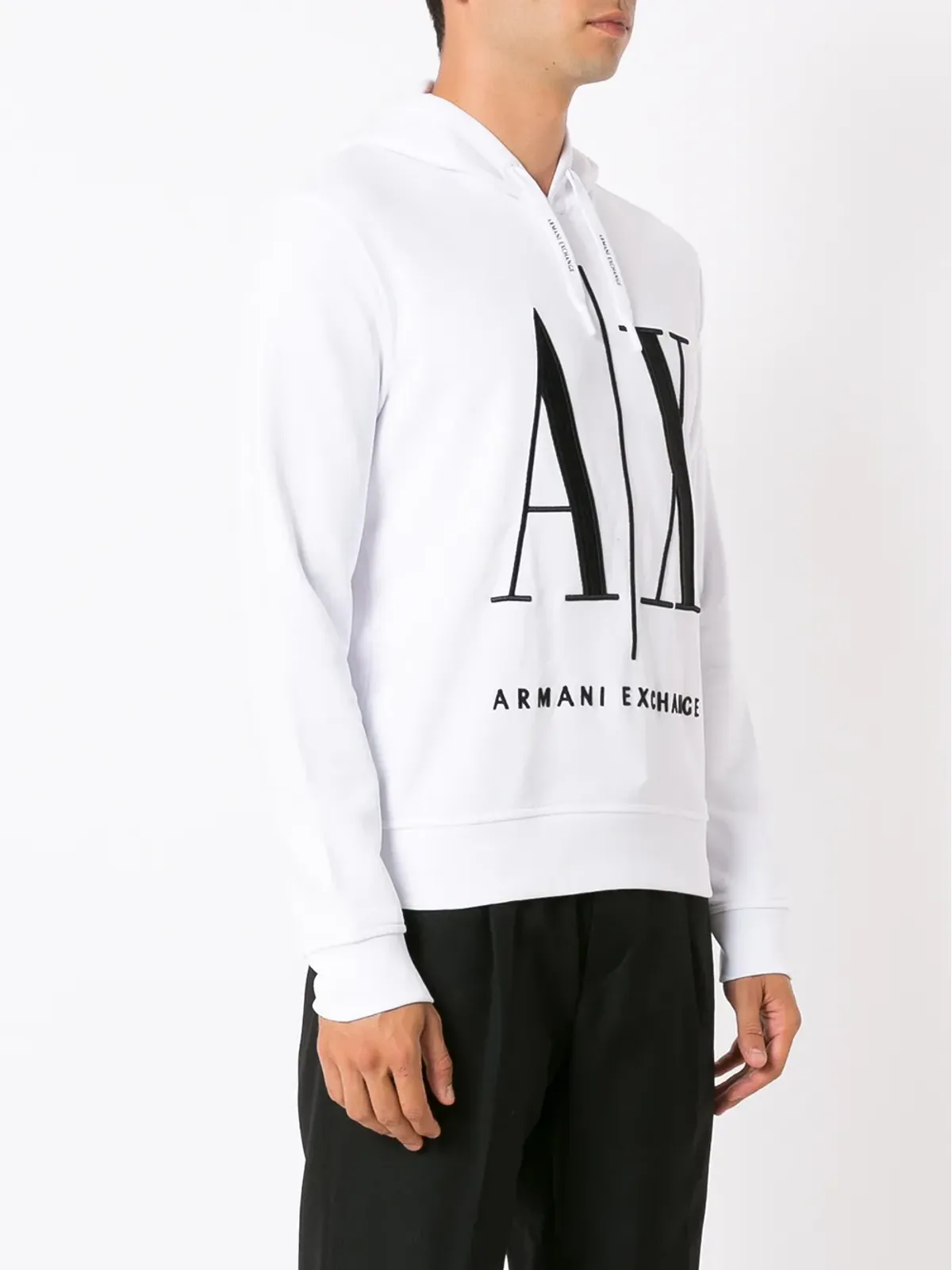 Armani Exchange AX 刺繍ロゴ入りフーディー - 画像3
