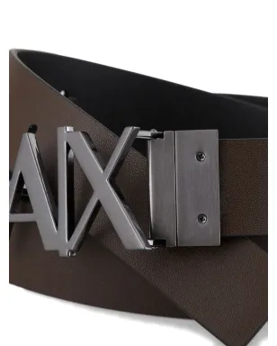 Armani Exchange ロゴバックルベルト - サムネイル3