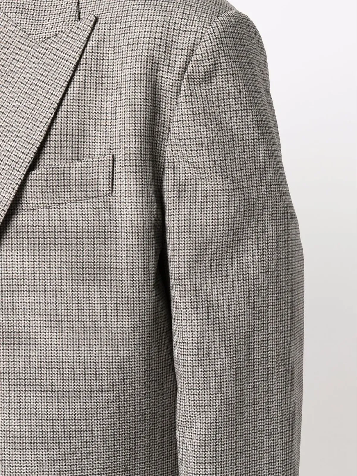 Valentino Garavani ピークドラペル・シングルブレストブレザー グレー - 画像5