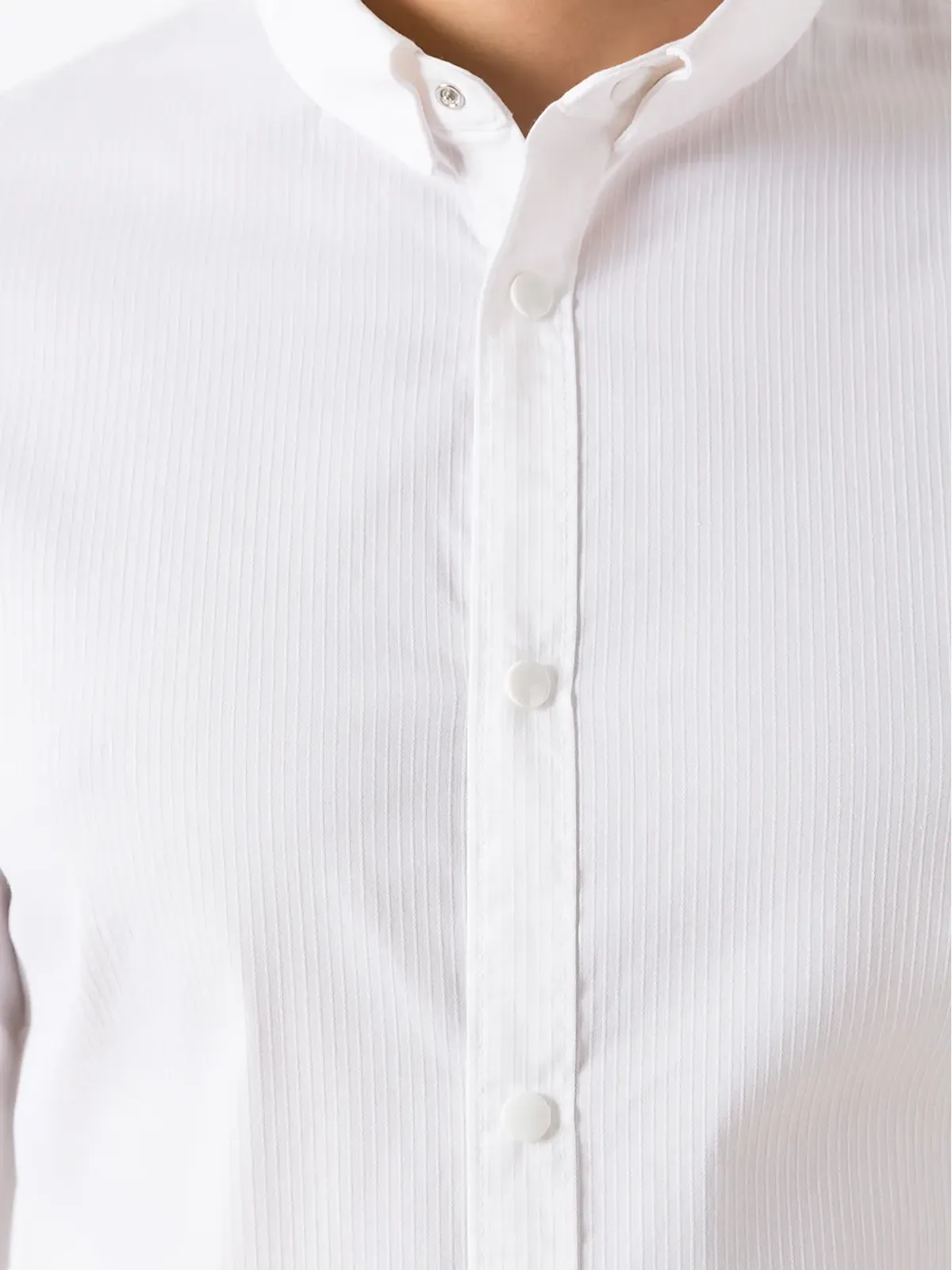 Armani Exchange スリムカット ボタンアップシャツ - 画像5