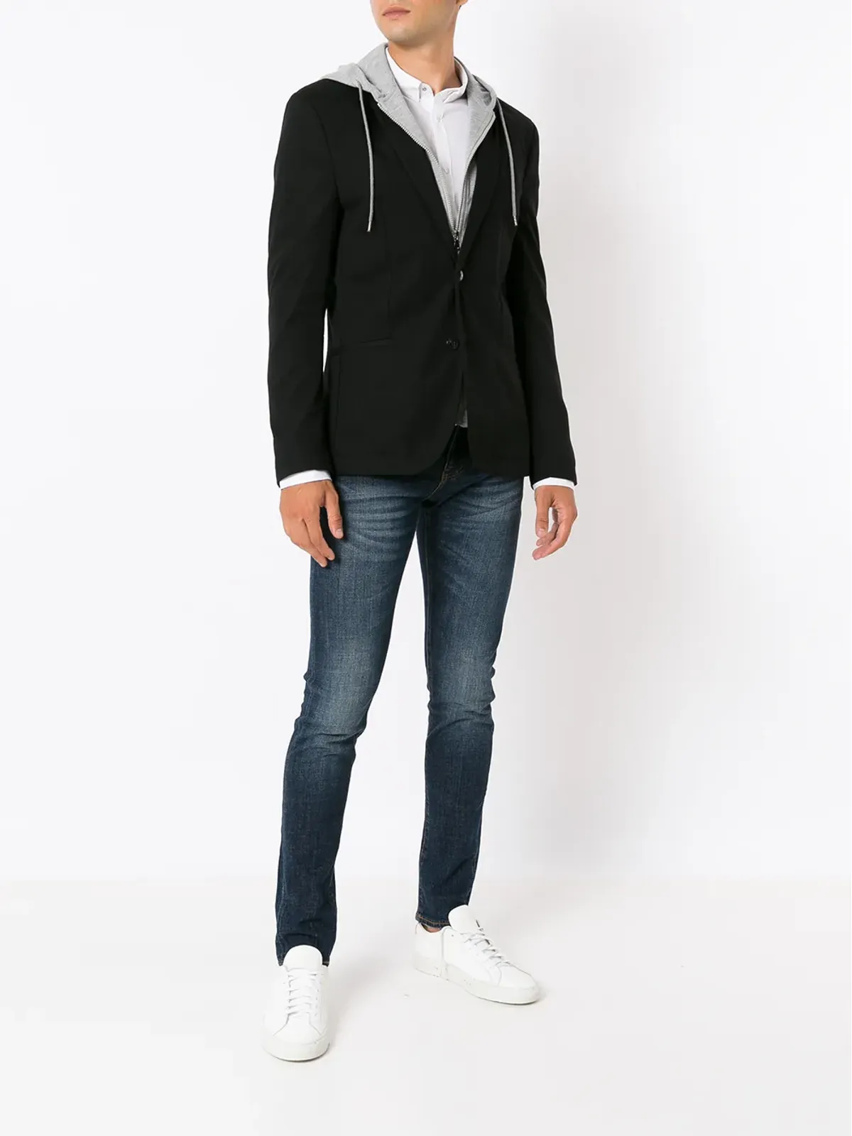 Armani Exchange スリムカット ボタンアップシャツ - 画像2