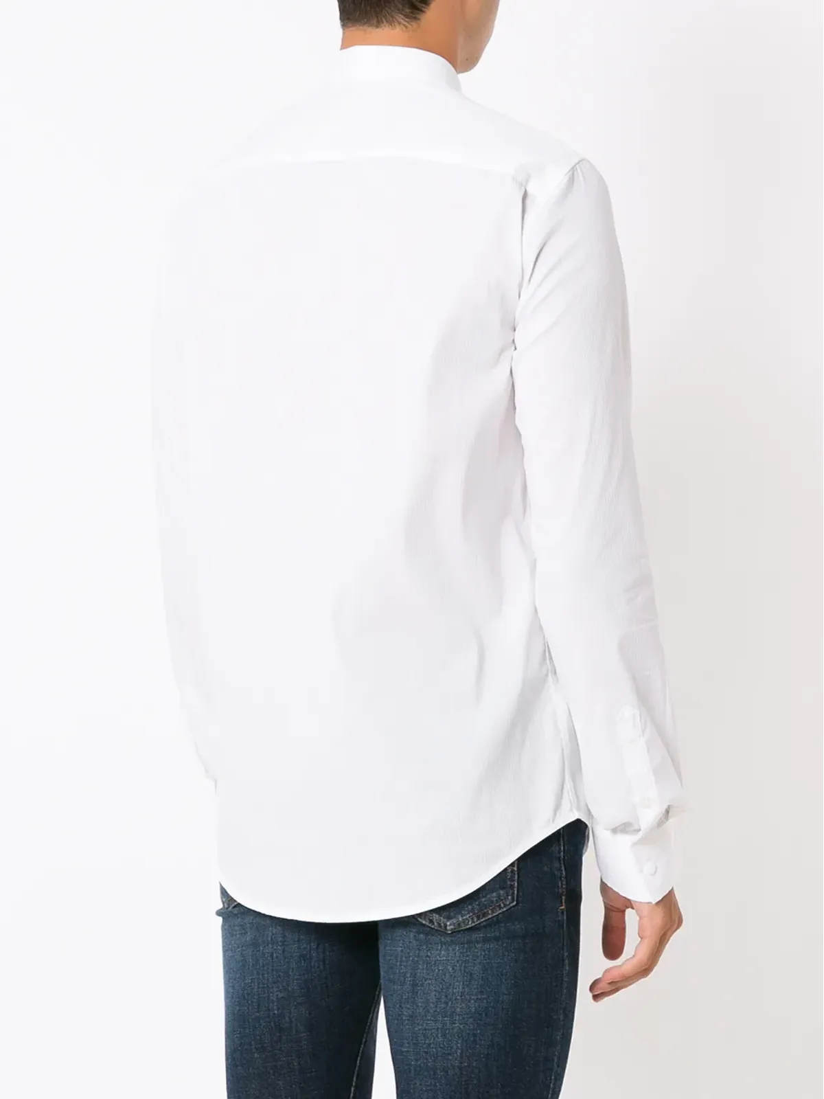 Armani Exchange スリムカット ボタンアップシャツ - 画像4