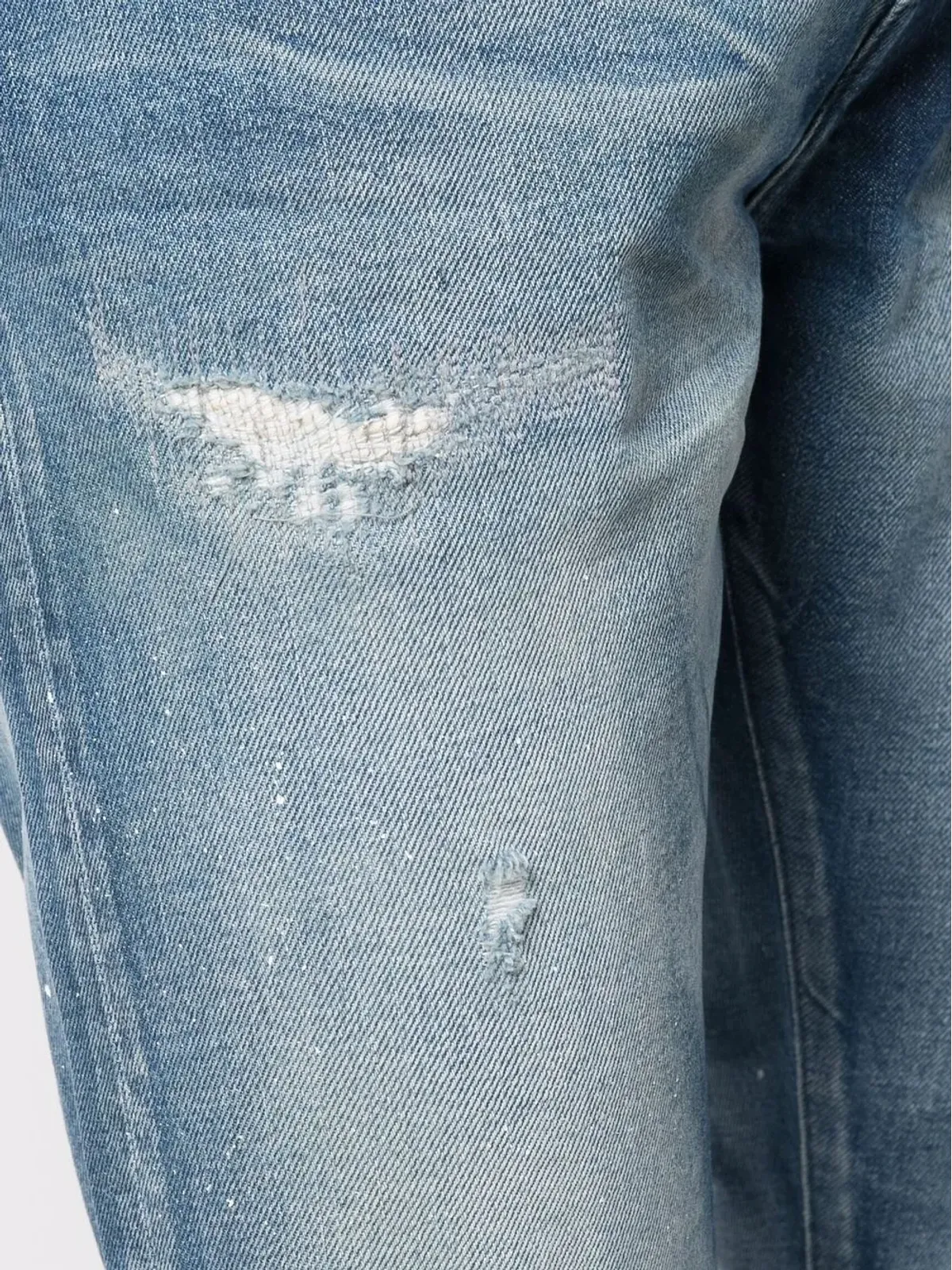 John Elliott ミッドライズ ダメージ加工デニムジーンズ - 画像5