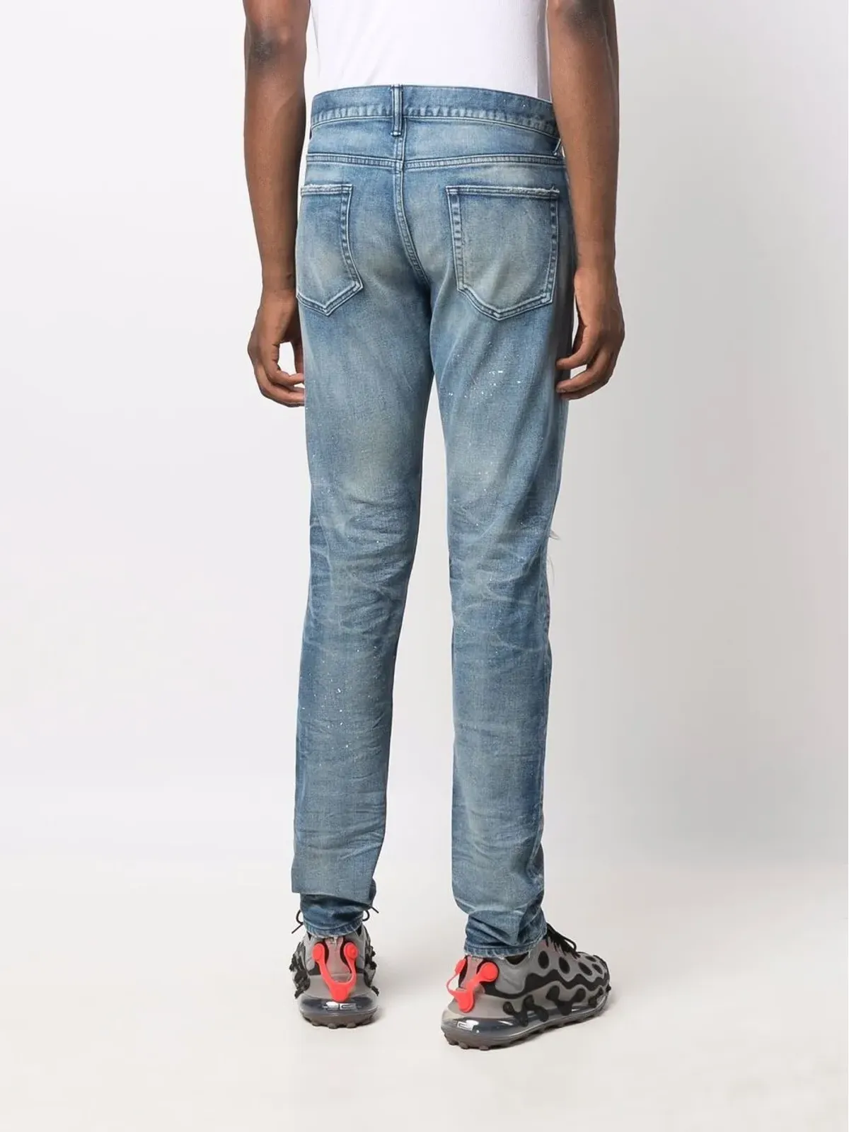 John Elliott ミッドライズ ダメージ加工デニムジーンズ - 画像4