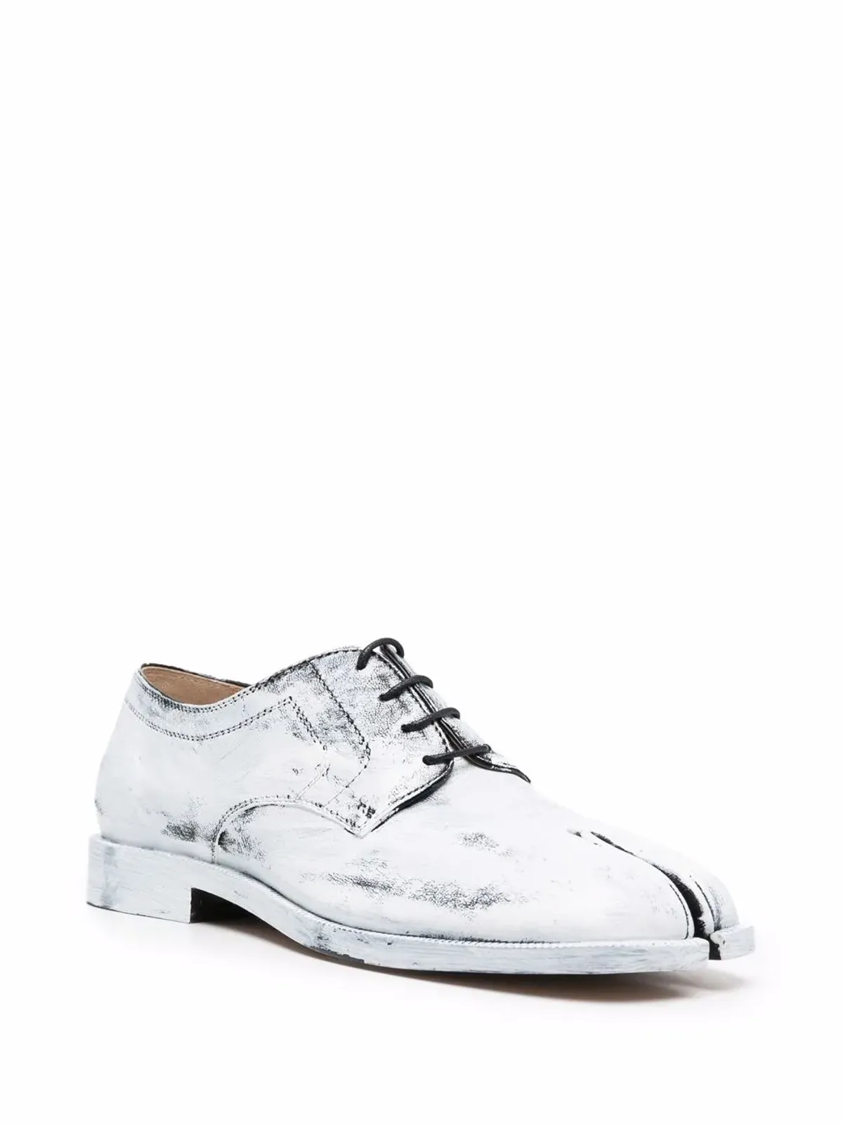 Maison Margiela Tabi Bianchetto Leather Derby - White - 画像2