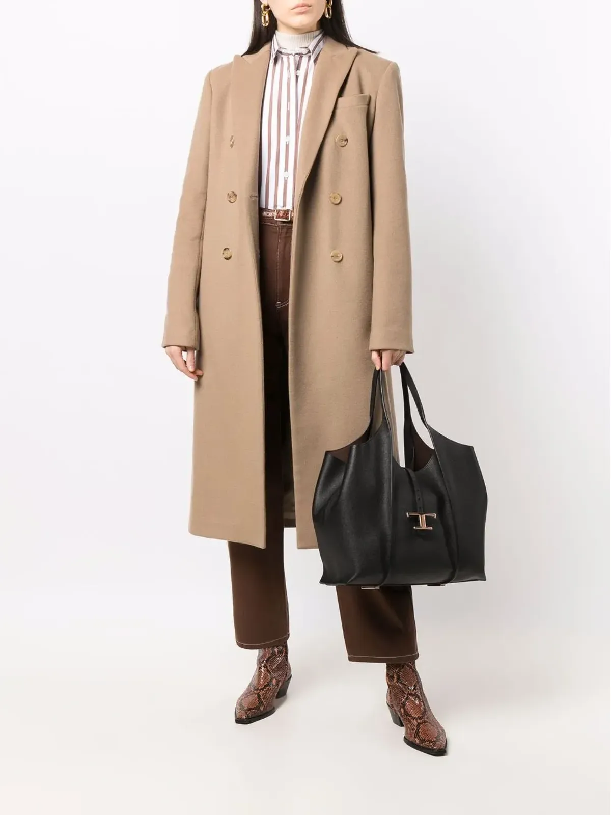 Tod's ロゴプレート トートバッグ - 画像2