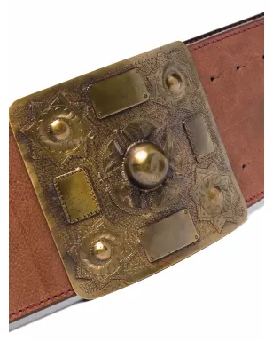 Gianfranco Ferré Pre-Owned スタッズ付きバックル レザーベルト - サムネイル2