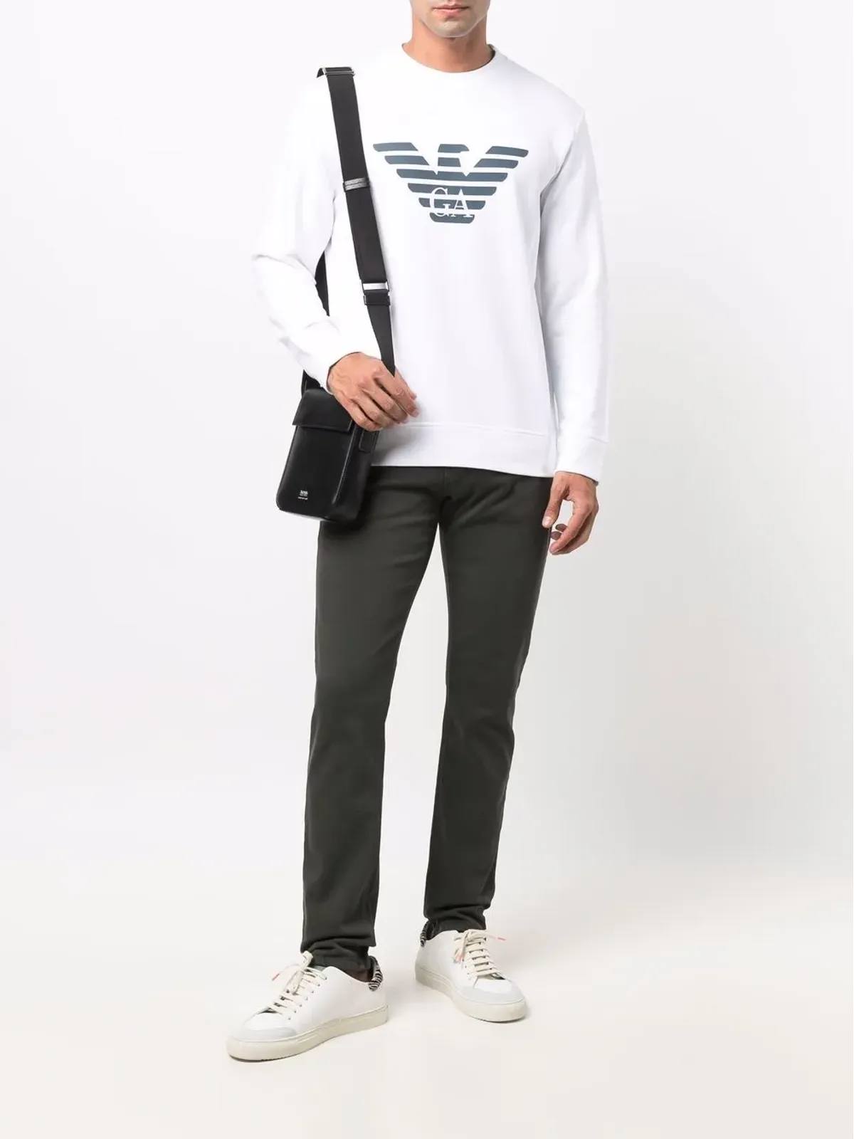 Emporio Armani ロゴプリントスウェットシャツ - 画像2