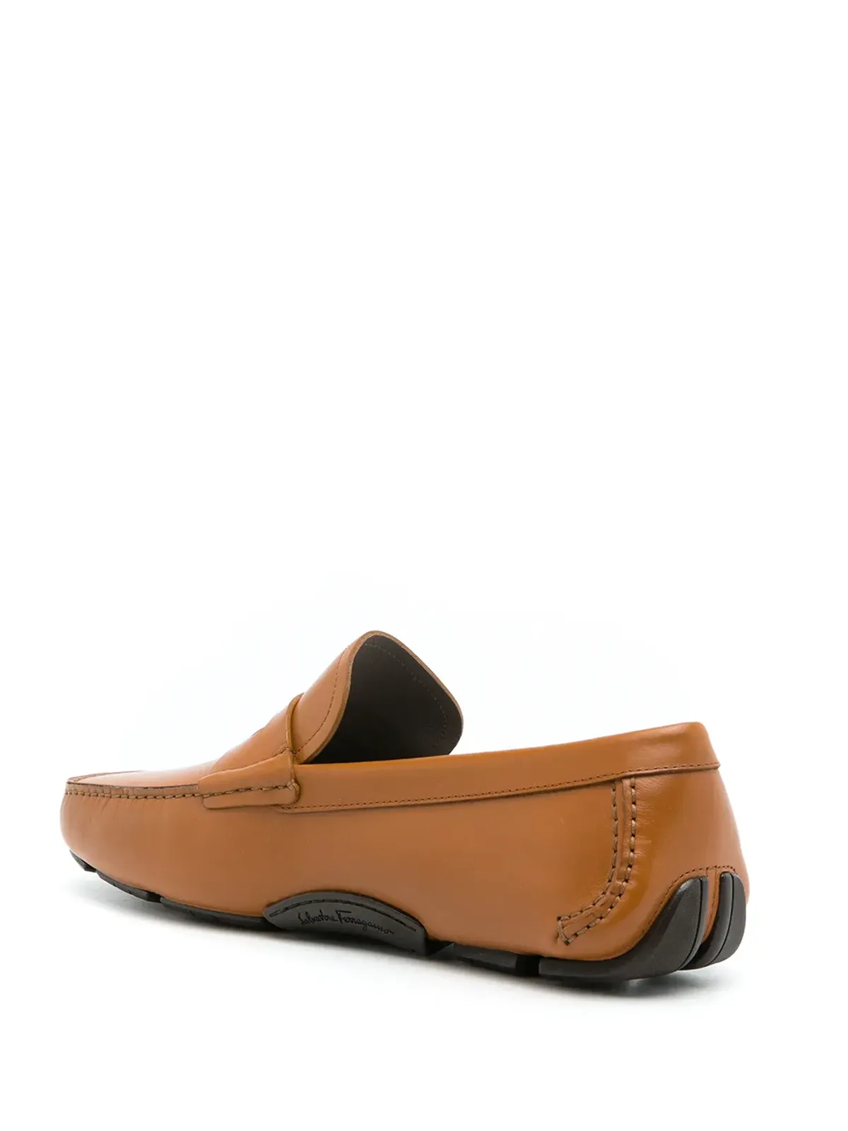 Ferragamo レザー ペニードライビング ローファー - 画像3
