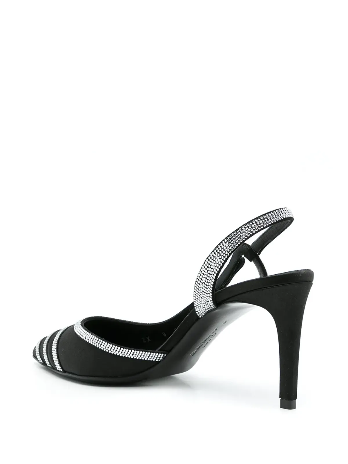 Ferragamo ラインストーン装飾スリングバックパンプス - 画像3