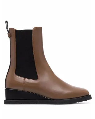 Ferragamo ウェッジドレザー チェルシーブーツ - サムネイル1