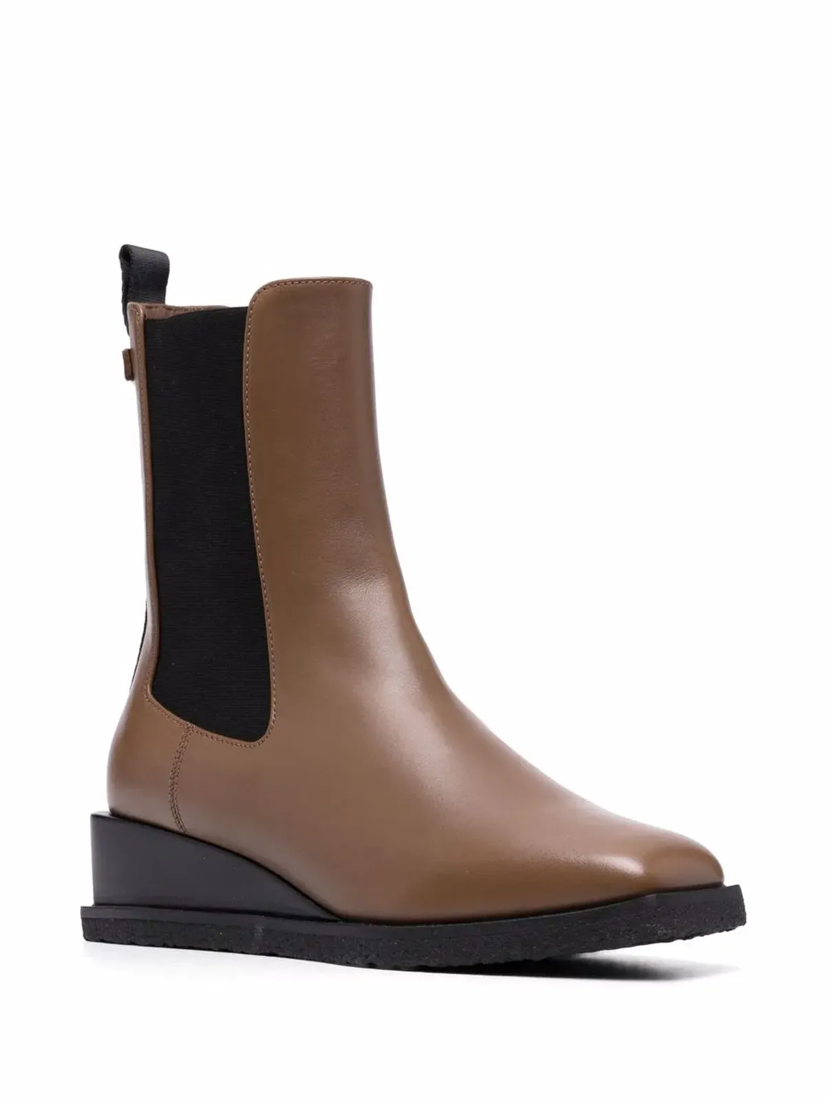 Ferragamo ウェッジドレザー チェルシーブーツ - 画像2