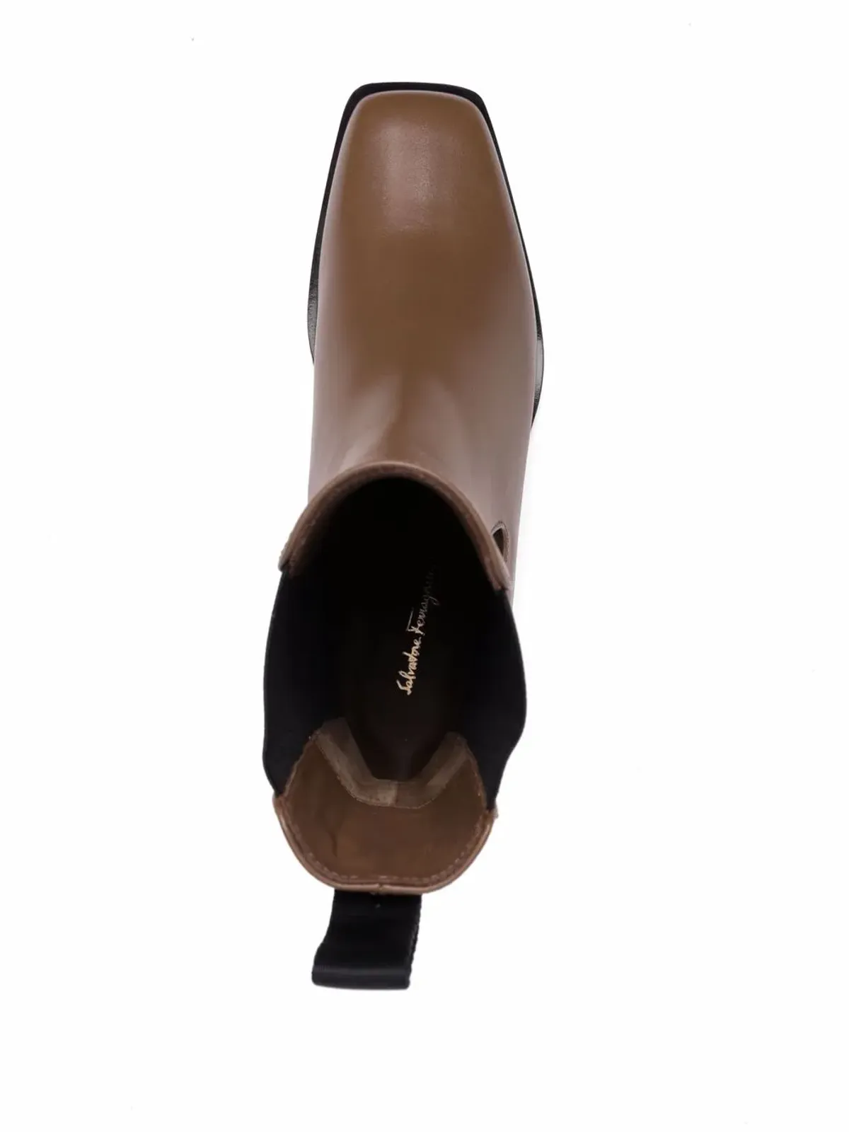 Ferragamo ウェッジドレザー チェルシーブーツ - 画像4