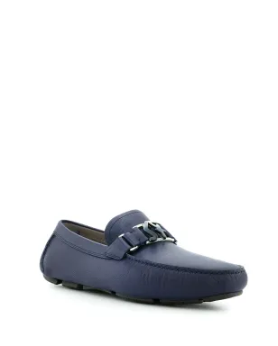 Ferragamo ブルー ロゴプレート ローファー - サムネイル2
