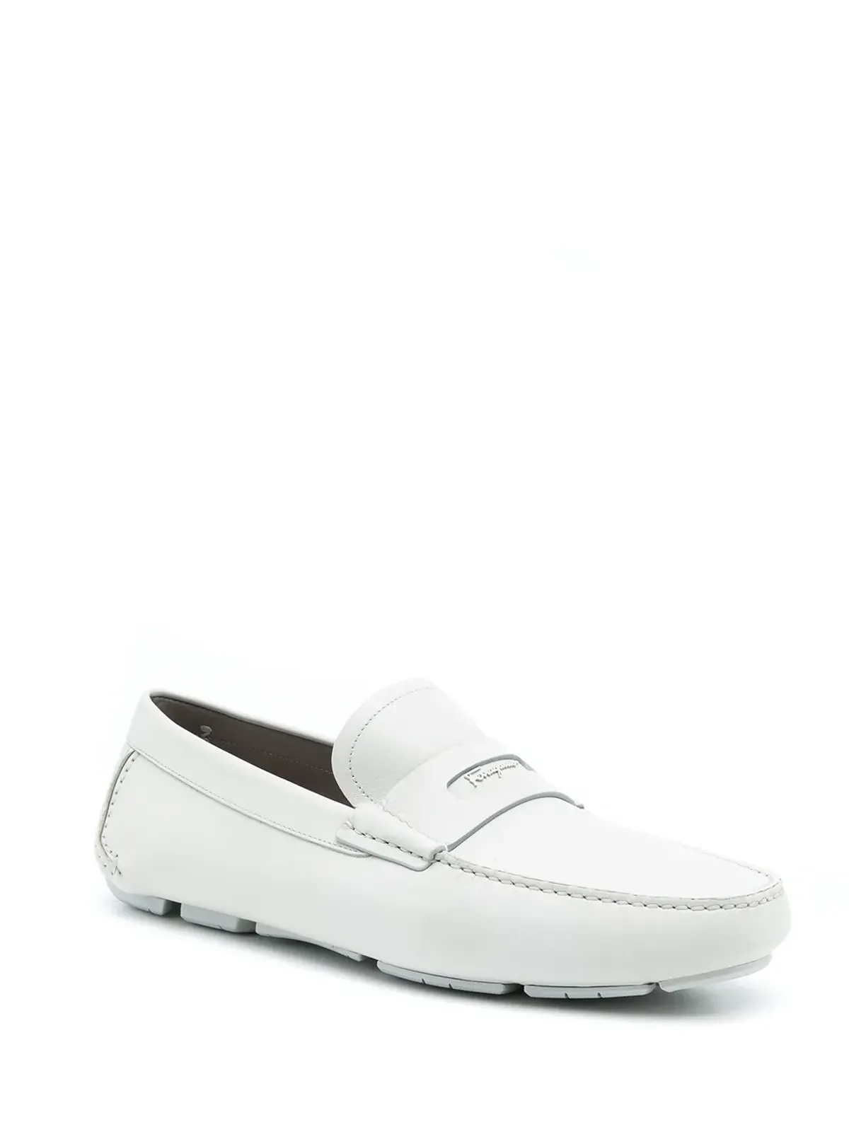 Ferragamo ペニースロット レザー ドライビング ローファー - 画像2