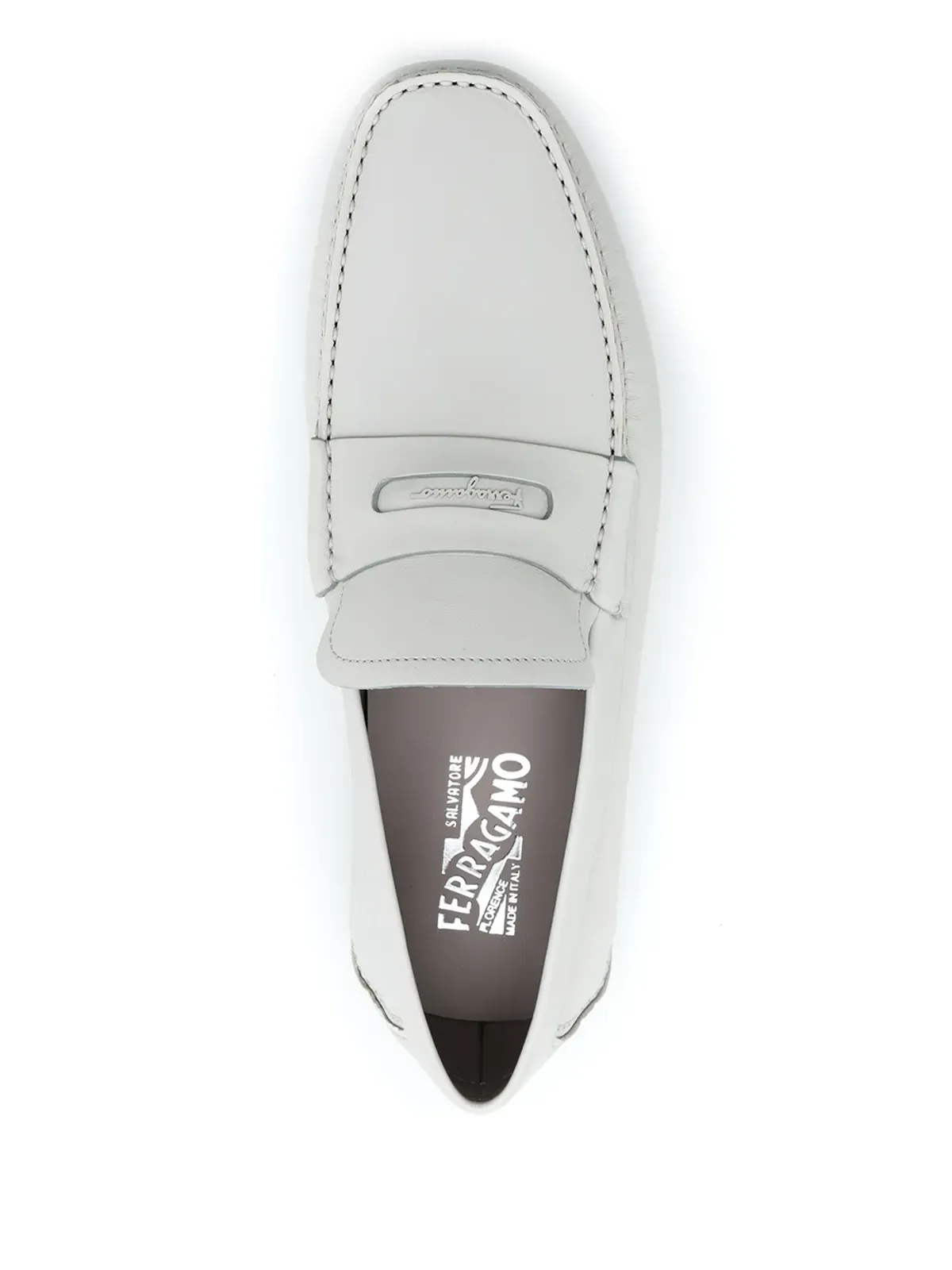 Ferragamo ペニースロット レザー ドライビング ローファー - 画像4