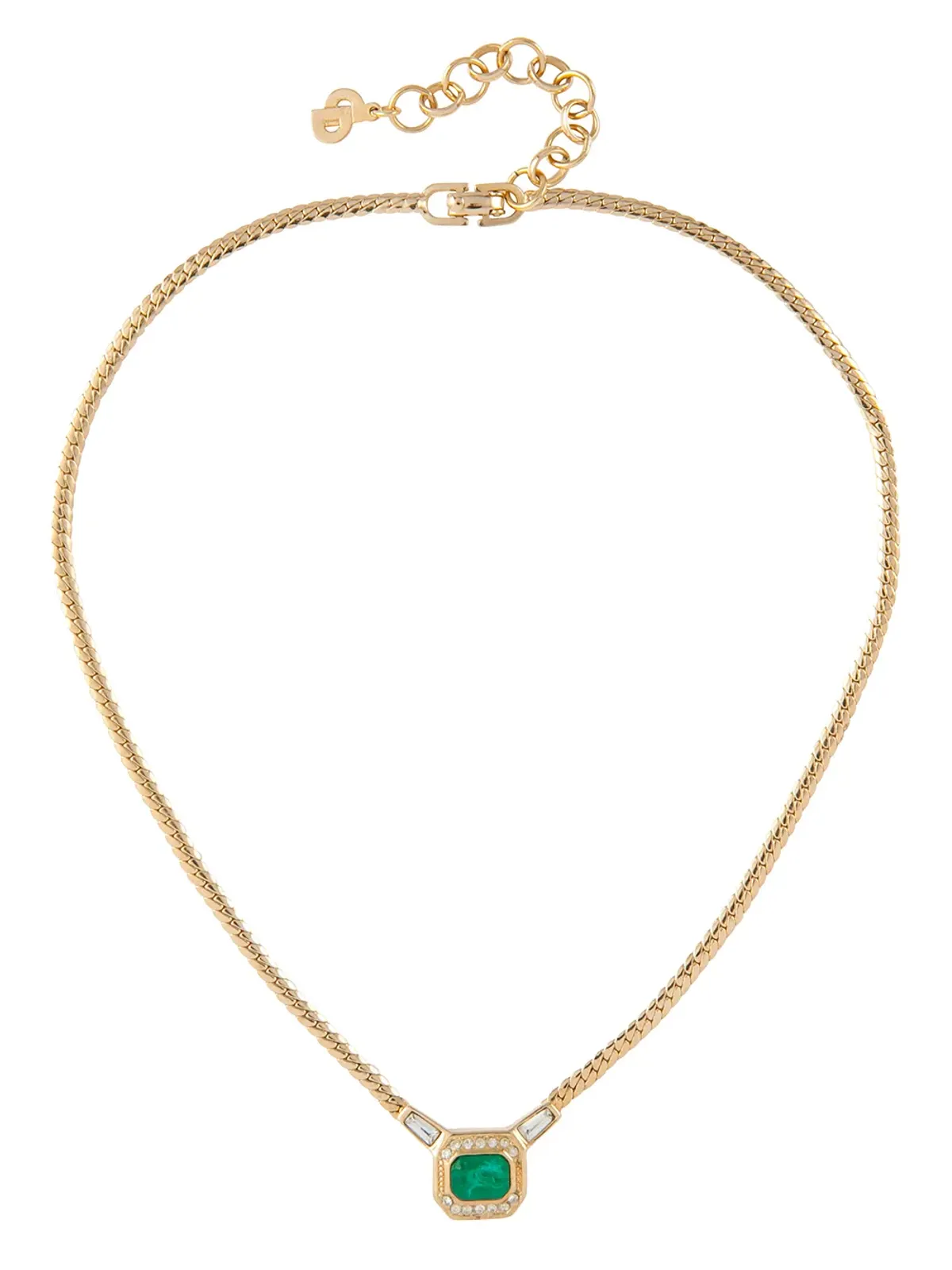 Christian Dior Pre-Owned ビンテージ 1980年代 宝石装飾 ネックレス - 画像4