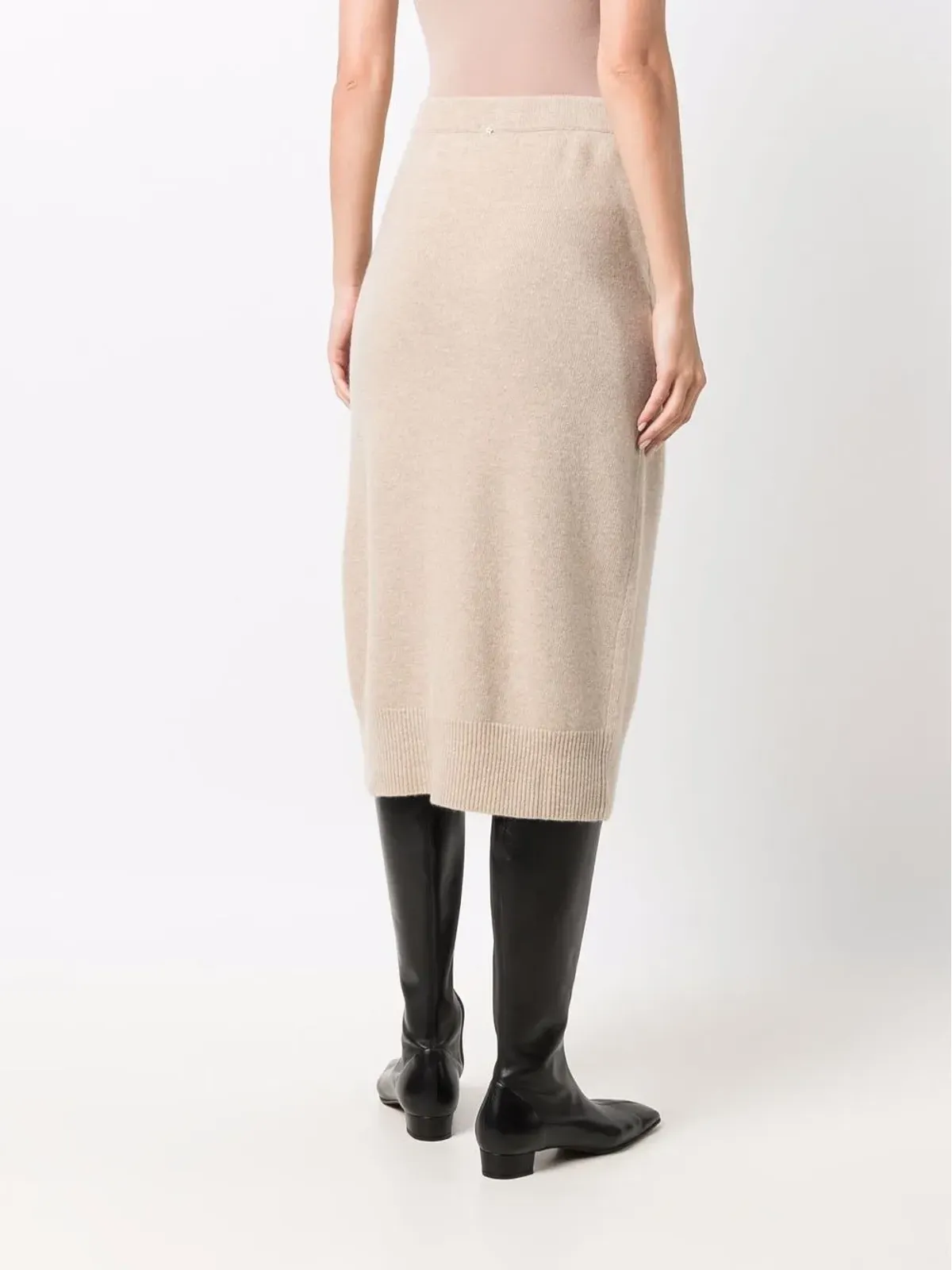 Lorena Antoniazzi ロレーナ アントニアッツィ ストレートレッグ ニットスカート - Neutrals - 画像4