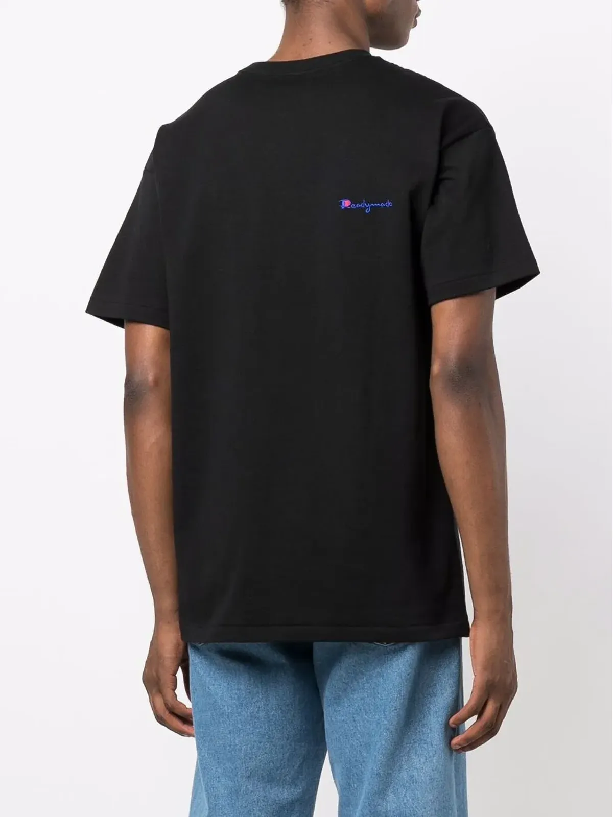 Readymade ロゴ刺繍コットンTシャツ - ブラック - 画像4