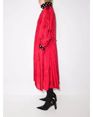 Balenciaga リバーシブル ベルテッド ポルカドット ドレス - ブラック - サムネイル3