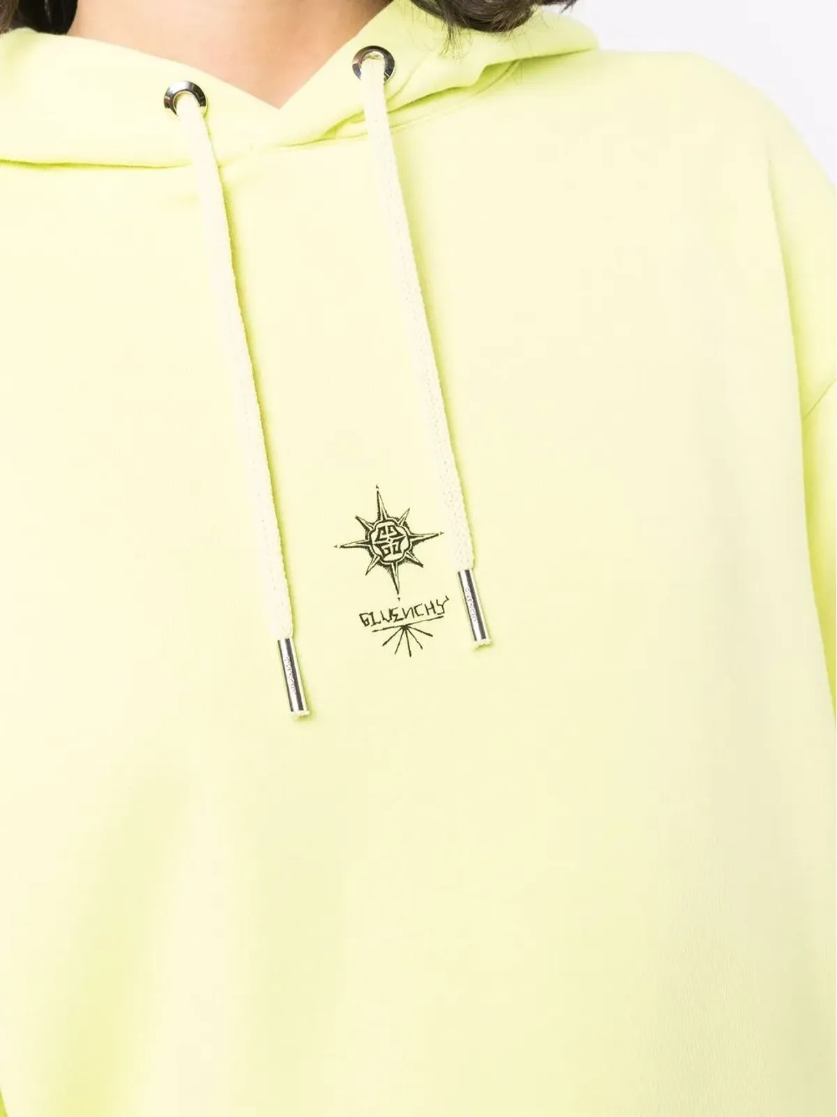 Givenchy Sacred Heart print drawstring hoodie - Yellow - 画像5