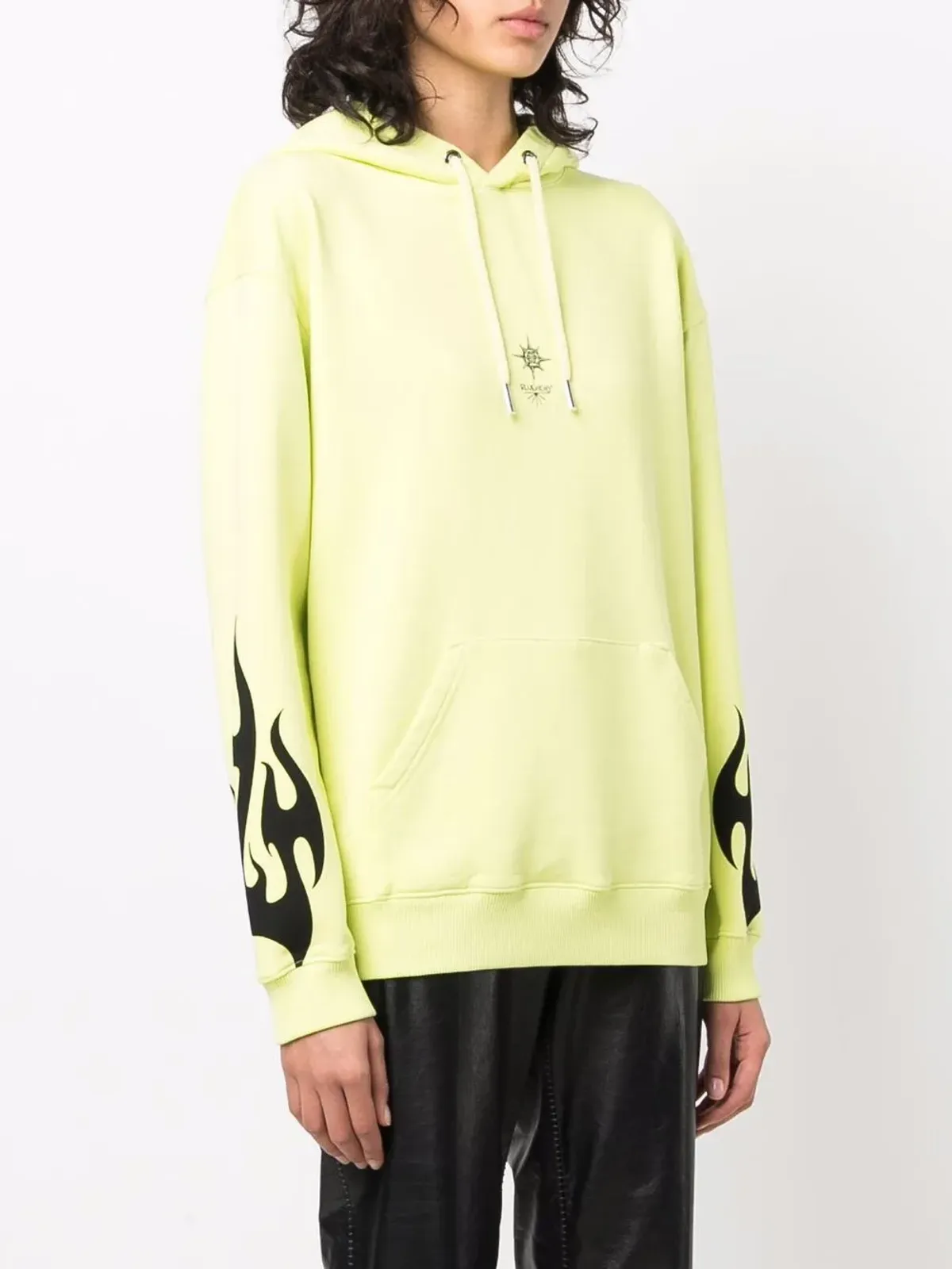 Givenchy Sacred Heart print drawstring hoodie - Yellow - 画像3